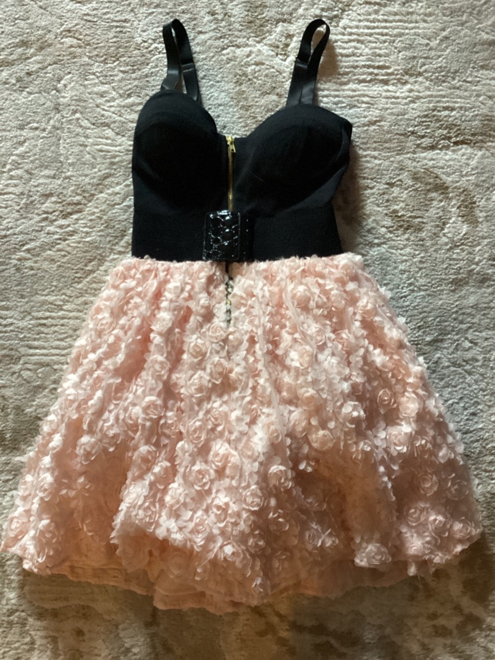 Rose frilled dress